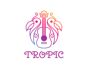 Tropical Guitar Band logo design