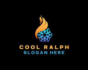 Ice Fire Temperature logo design