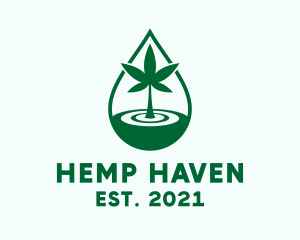 Medical Marijuana Oil  logo design