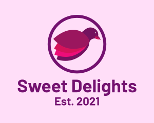 Birdwatch - Purple Circle Bird logo design