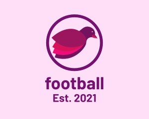 Violet - Purple Circle Bird logo design