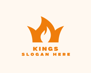 Flame Crown Royalty logo design