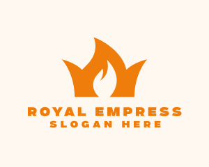 Flame Crown Royalty logo design