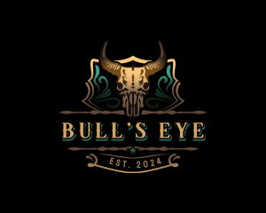 Bull Skull Ranch logo design