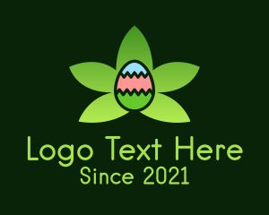 Weed - Nature Easter Egg logo design