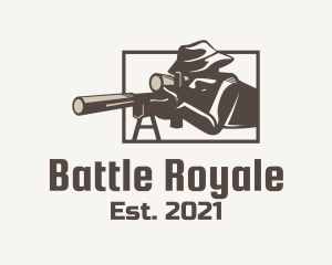 Fortnite - Brown Sniper Sharpshooter logo design