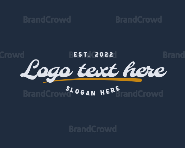 Cursive Retro Business Logo