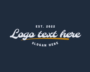 Quirky - Cursive Retro Business logo design