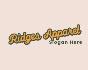 Retro Apparel Brand logo design