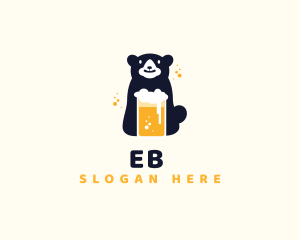 Bear Beer Drink Logo