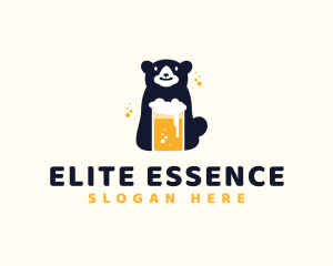 Drinking Game - Bear Beer Drink logo design