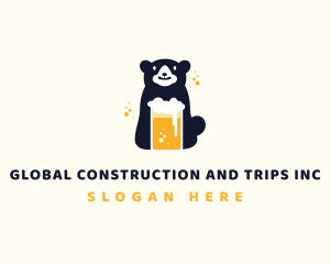 Bear - Bear Beer Drink logo design