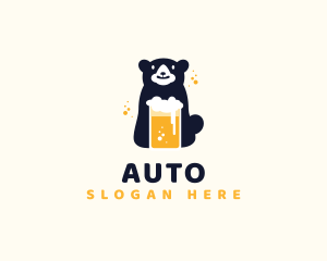 Drinking - Bear Beer Drink logo design