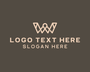 Agency - Modern Fashion Letter W logo design