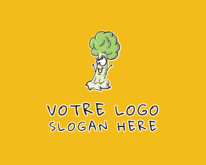 Cartoon - Cartoon Broccoli Veggie logo design