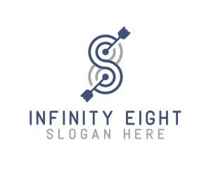 Eight - Infinite Target Bullseye logo design