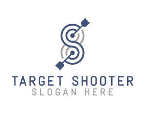 Shooter - Infinite Target Bullseye logo design