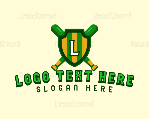 Baseball Shield League Logo