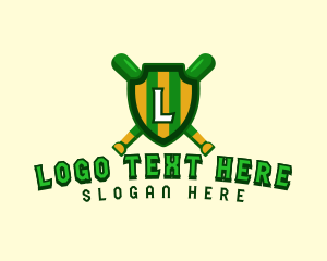 Baseball Shield League Logo