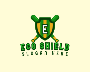 Baseball Shield League logo design