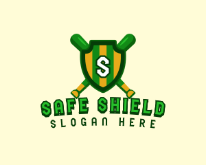 Baseball Shield League logo design