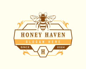 Bee Honey Apiary logo design