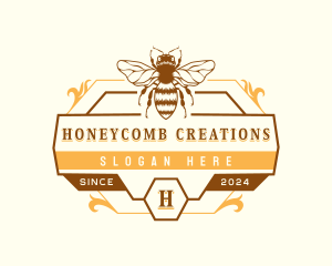 Bee Honey Apiary logo design