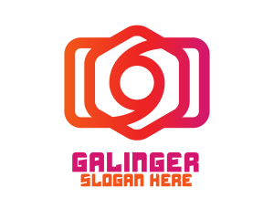 Cameraman - Hexagon Photographer Cam logo design