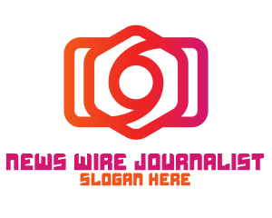 Journalist - Hexagon Photographer Cam logo design