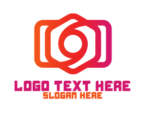 Cameraman - Hexagon Photographer Cam logo design