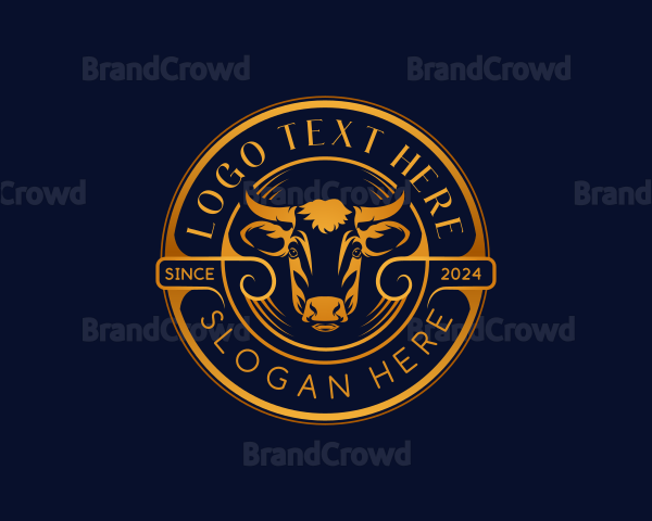 Bull Cattle Ox Logo