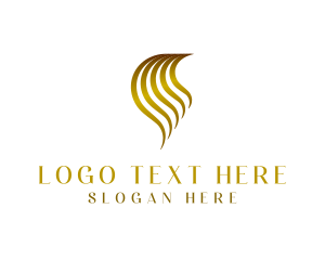 Gold - Luxury Feminine Hair Salon logo design