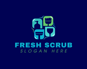 Scrub - Janitorial Sanitation Cleaning logo design