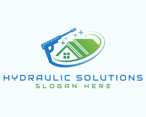 Hydraulic - Hydraulic Washing Cleaning logo design