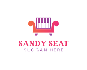 Piano Keys Sofa logo design