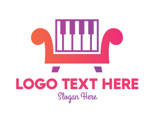 Organ - Piano Keys Sofa logo design