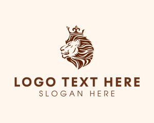 King - King Lion Crown logo design