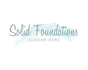 Elegant Watercolor Cosmetics Logo