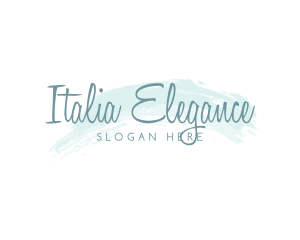 Elegant Watercolor Cosmetics logo design