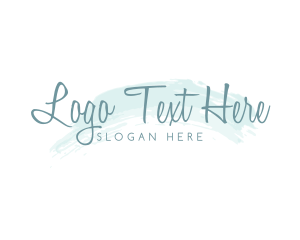 Elegant Watercolor Cosmetics Logo