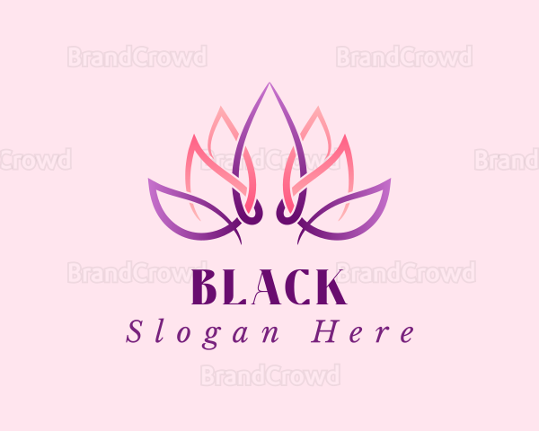 Lotus Flower Gradient Logo