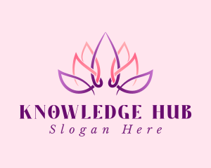 Beauty - Lotus Flower Gradient logo design