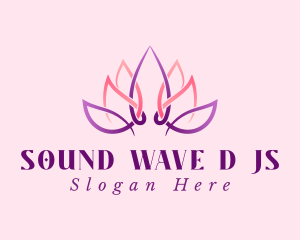 Beauty - Lotus Flower Gradient logo design