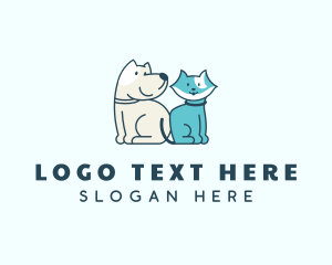 Pet Care - Dog & Cat Animal Vet logo design