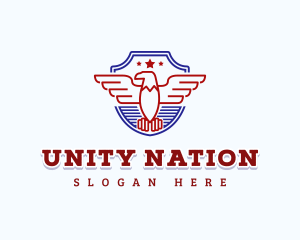 Nation - American Eagle Patriot logo design