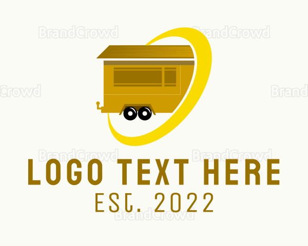 Tiny House Trailer Real Estate Logo