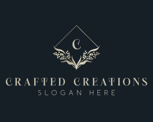 Wattle Floral Wedding logo design