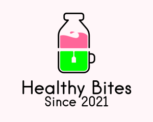 Nutritious - Healthy Juice Tea logo design