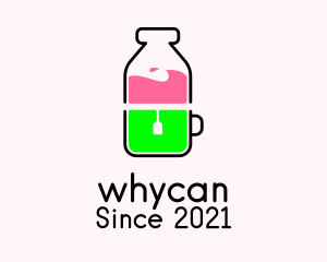 Milk Tea - Healthy Juice Tea logo design