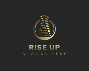 High Rise Building Realty logo design